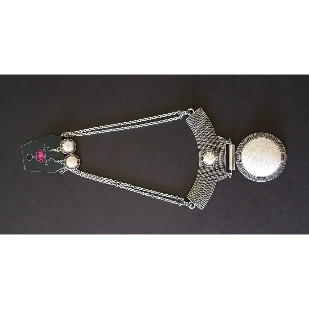 NEW Necklace & Earrings Set Paparazzi Lasting Empress-ions Egyptian Look - Picture 7 of 9